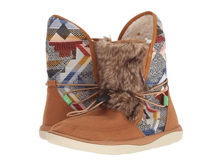 Sanuk Tripper Flurry (leather Brown) Women's Shoes