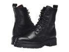 Frye Julie Lace-up Combat (black Soft Full Grain) Women's Boots
