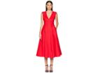 Kate Spade New York Structured Midi Dress (lingonberry) Women's Dress