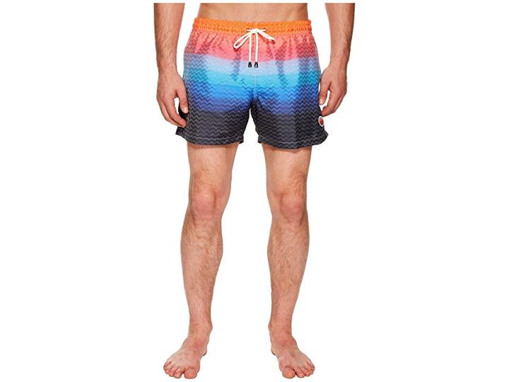 Missoni Mare Mare Nylon Jacquard Zigzag Sfumato Swimsuit (sunset) Men's Swimwear