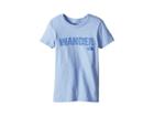 The North Face Kids Short Sleeve Graphic Tee (little Kids/big Kids) (collar Blue/dazzling Blue) Girl's Short Sleeve Pullover
