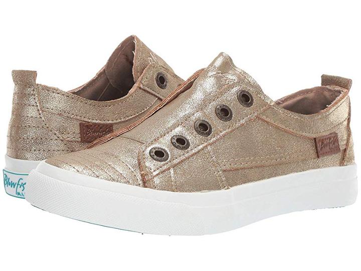 Blowfish Play (gold Meteorite Meallic Pu) Women's Lace Up Casual Shoes