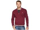 Polo Ralph Lauren Interlock Track Bomber Jacket (classic Wine) Men's Clothing
