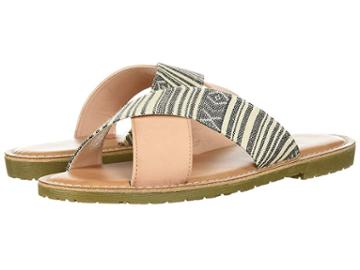 Dirty Laundry Edie Slide Sandal (black/pink Mixed Material) Women's Sandals