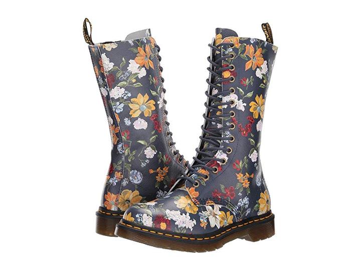 Dr. Martens 1b99 Darcy Floral (dms Navy Darcy Floral Backhand Straw Grain) Women's Boots