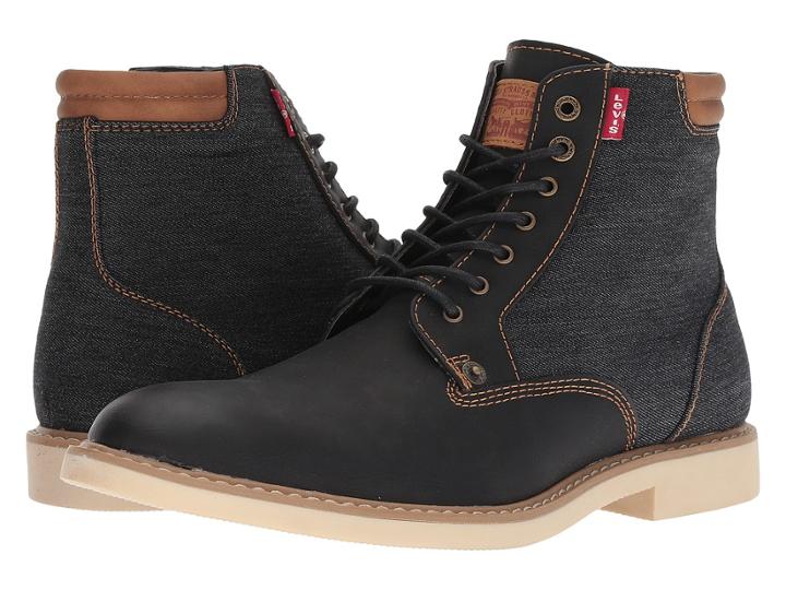 Levi's(r) Shoes Winham Denim (black) Men's Lace-up Boots