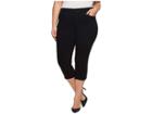 Nydj Plus Size Plus Size Capris W/ Released Hem In Black (black) Women's Jeans