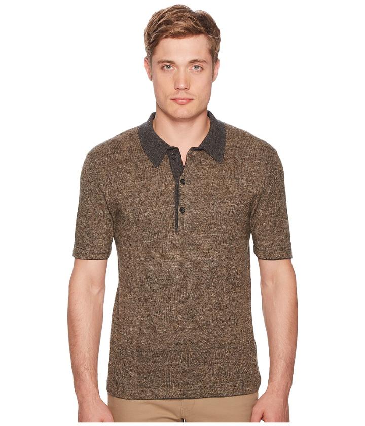 Billy Reid Willow Polo (black/gold) Men's Clothing