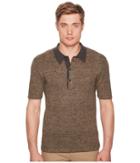 Billy Reid Willow Polo (black/gold) Men's Clothing