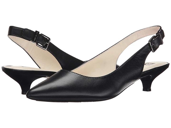 Anne Klein Expert (black Leather) Women's 1-2 Inch Heel Shoes