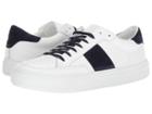 Eleventy Suede Side Band Sneaker (white/navy) Men's Shoes