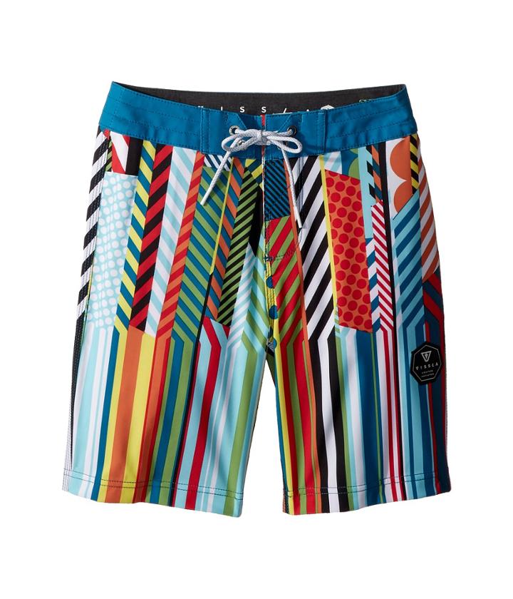 Vissla Kids Dripped Four-way Stretch Boardshorts 17 (big Kids) (multi) Boy's Swimwear