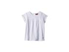 7 For All Mankind Kids Lace Tee (little Kids) (white) Girl's T Shirt