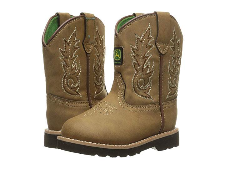 John Deere Everyday Round Toe (toddler) (tan) Men's Work Boots