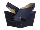 Cl By Laundry Cutey (navy Nubuck) Women's Wedge Shoes