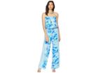 Lilly Pulitzer Pim Jumpsuit (blue Current Sea Sirens) Women's Jumpsuit & Rompers One Piece