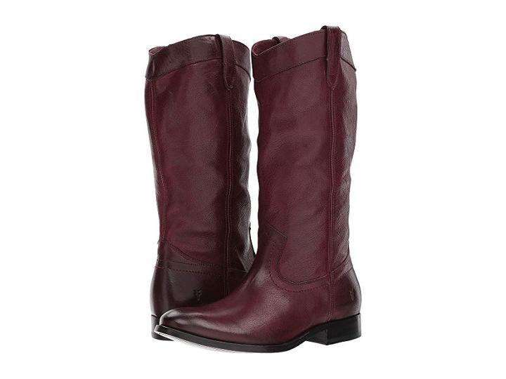 Frye Melissa Pull-on (wine Tumbled Buffalo) Women's Pull-on Boots