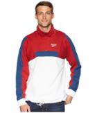 Reebok Classics Quarter Zip Fleece Sweatshirt (white) Men's Workout