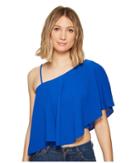 Xoxo One Shoulder Top (cobalt/cobalt/academy) Women's Clothing