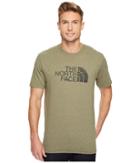 The North Face Short Sleeve 1/2 Dome Tee (burnt Olive Green Heather/asphalt Grey 1) Men's T Shirt