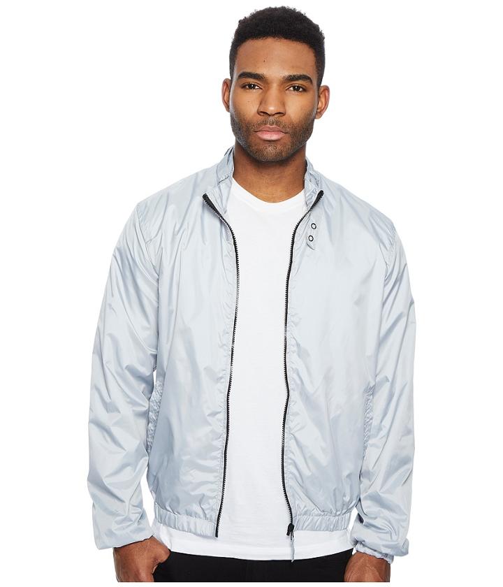 Members Only Packable Windbreaker (light Grey) Men's Coat