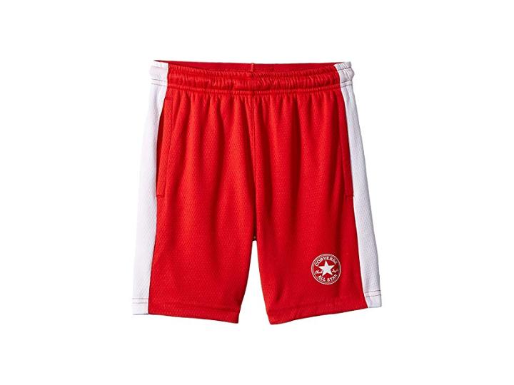 Converse Kids Mesh Shorts (big Kids) (red) Boy's Shorts
