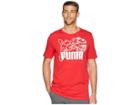 Puma Graphic Retro Sports Tee (ribbon Red) Men's T Shirt