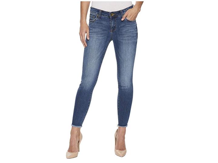 Kut From The Kloth Connie Ankle Skinny Fray Hem In International (international/medium Base Wash) Women's Jeans
