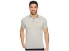Toad&co Tempo Short Sleeve Slim Polo (heather Grey) Men's Short Sleeve Pullover
