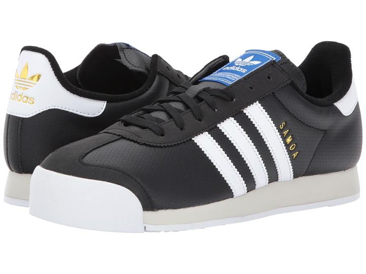 Adidas Originals Samoa Leather (black/white/talc) Men's Tennis Shoes