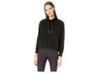 Kate Spade New York Athleisure Heart It Mixed Media Pullover (black) Women's Sweater