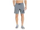 Reebok Workout Ready Woven Graphic Shorts (cold Grey) Men's Shorts