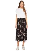 Red Valentino Maxi T-shirt Dress With Printed Skirt (white) Women's Dress