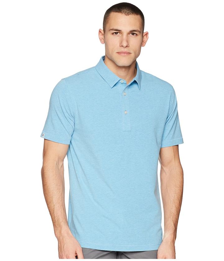 Linksoul Ls183 Polo (ocean Heather) Men's Clothing
