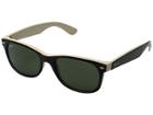 Ray-ban Rb2132 New Wayfarer 55mm (black/beige) Fashion Sunglasses