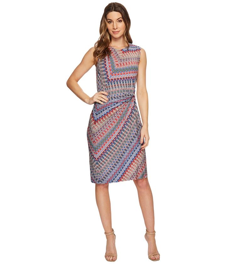 Nic+zoe Zigzag Twist Dress (multi) Women's Dress