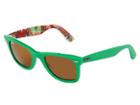 Ray-ban Rb2140 Original Wayfarer Surf Up 50mm (top Green On Surf Up) Plastic Frame Fashion Sunglasses
