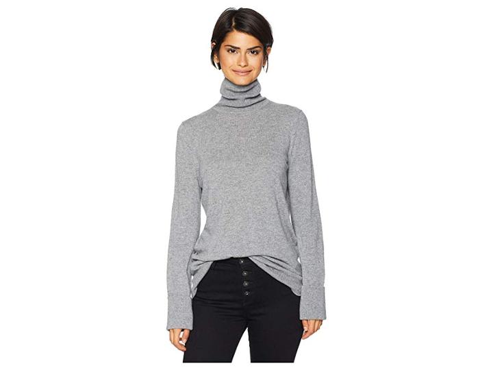 Equipment Ully Turtleneck (heather Grey) Women's Long Sleeve Pullover