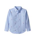 Janie And Jack Long Sleeve Button-up Shirt With Embroidery (toddler/little Kids/big Kids) (multicolor) Boy's Long Sleeve Button Up