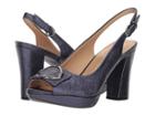 Naturalizer Abby (navy Sparkle Metallic Leather) High Heels