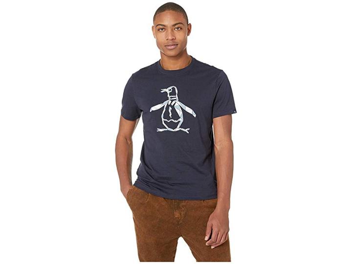 Original Penguin Polygon Pete Tee (dark Sapphire) Men's T Shirt