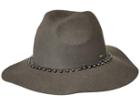 Scala Wool Felt Rancher W/ Metal (grey) Caps