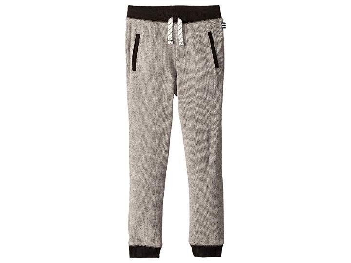 Splendid Littles Waffle Knit Joggers (little Kids/big Kids) (marled Grey) Boy's Casual Pants