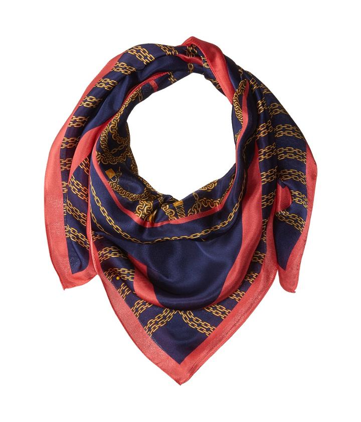 Michael Michael Kors Chain Glitz Square (navy/sangria) Scarves