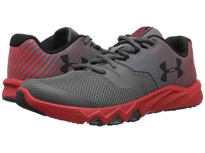 Under Armour Kids Ua Bgs Primed 2 (big Kid) (graphite/red/black) Boys Shoes