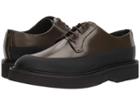Emporio Armani Leather/rubber Oxford (charcoal) Men's Lace Up Casual Shoes