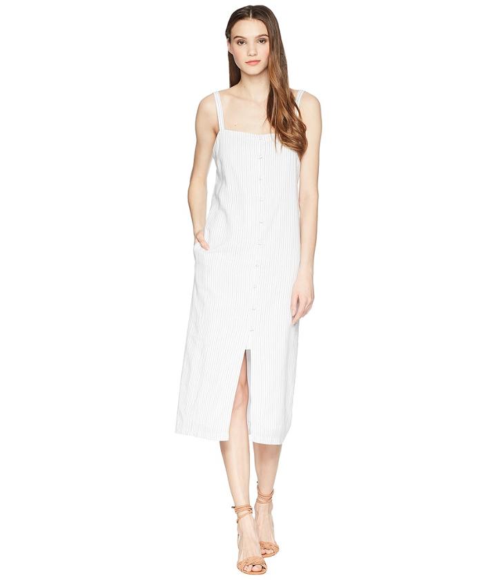 Tavik Tara Midi Dress (black Pinstripe) Women's Dress