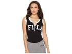 Fila Cheska Bodysuit (black/white/white) Women's Jumpsuit & Rompers One Piece
