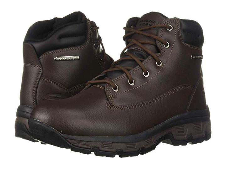 Skechers Relaxed Fit Morson Sinatro (dark Brown) Men's Boots