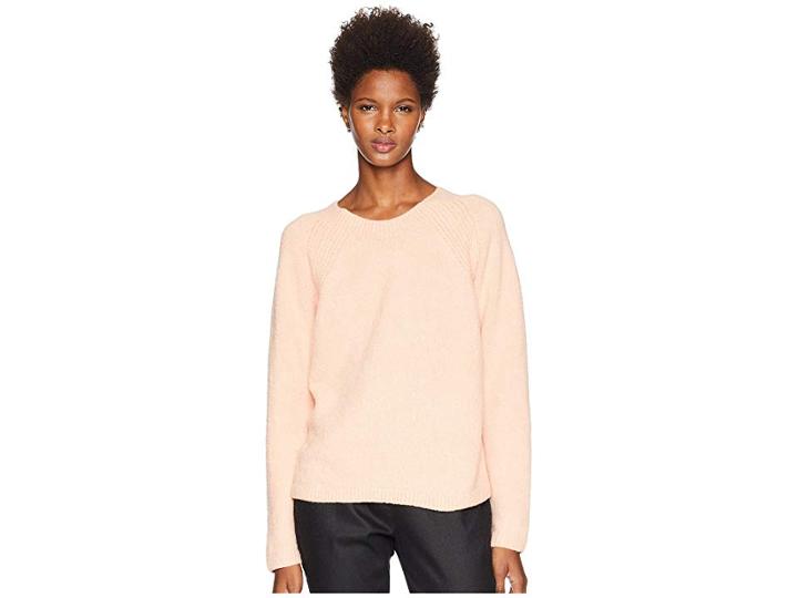 Eileen Fisher Organic Cotton Round Neck Short Box-top (petal) Women's Clothing